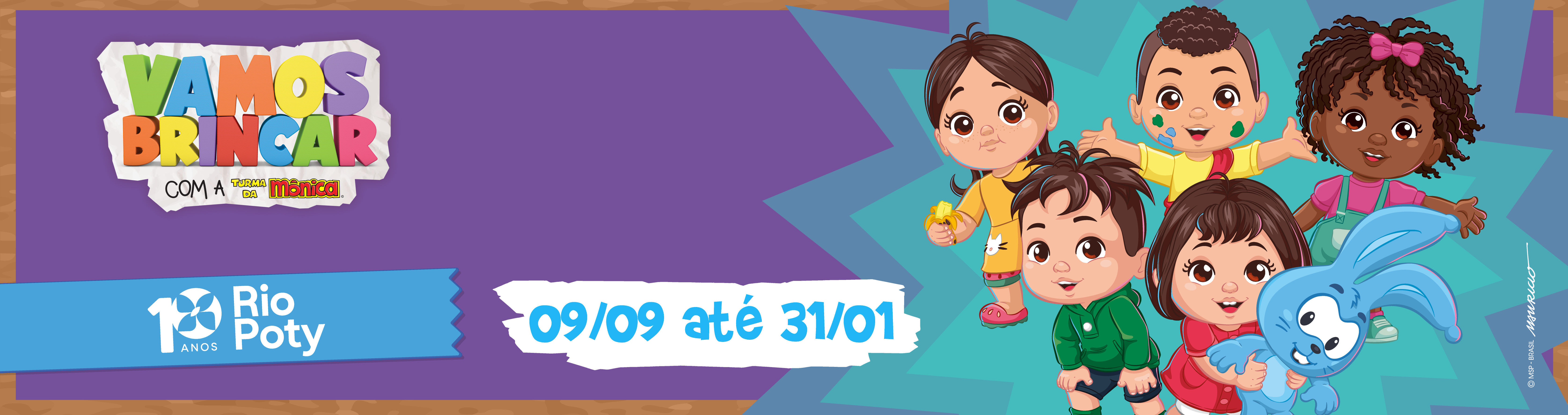 Imagem de banner da novidade Parque da Turma da Mônica