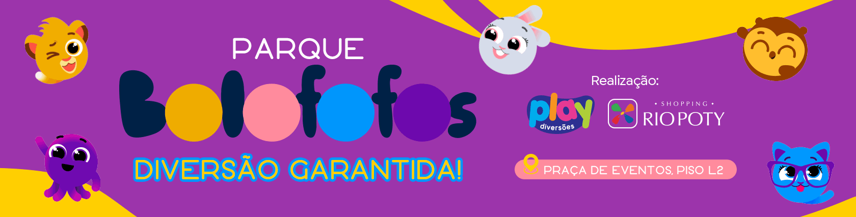 Imagem de banner da novidade Parque Bolofofos