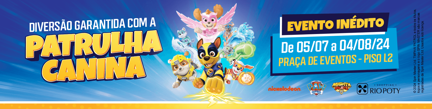 Imagem de banner da novidade Patrulha Canina