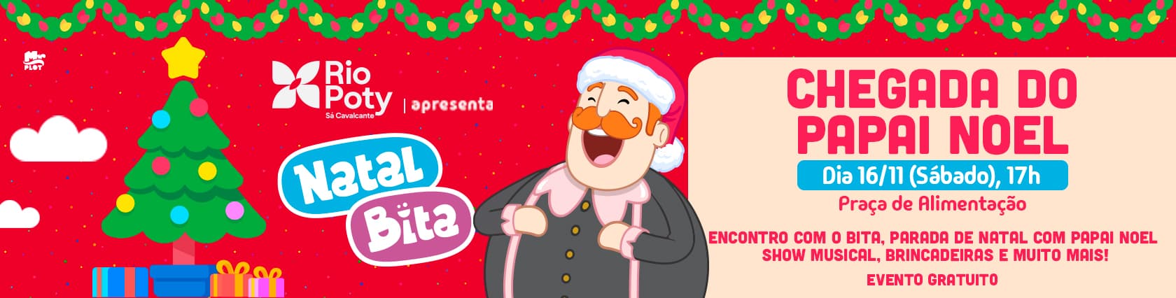 Imagem de banner da novidade Chegada do Papai Noel