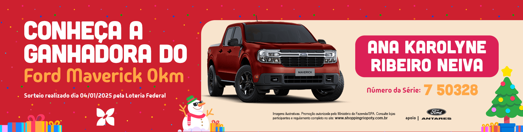 Imagem de banner da novidade Resultado Sorteio Promoção de Natal 2024